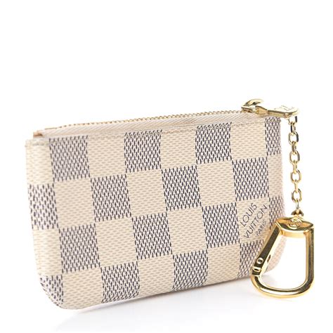 louis vuitton key pouch damier|Louis Vuitton neverfull damier azur.